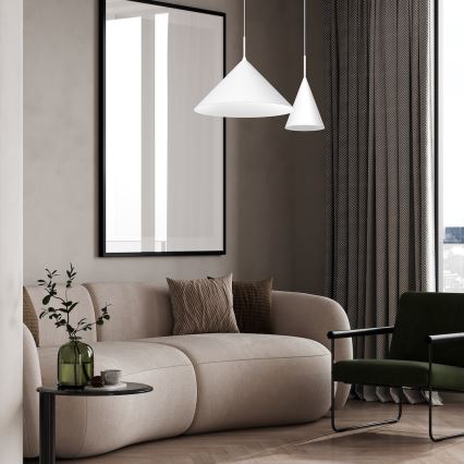 Lámpara colgante con cable CAPITAL 1xGX53/15W/230V Ø 46 cm blanca