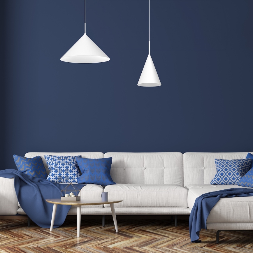 Lámpara colgante con cable CAPITAL 1xGX53/15W/230V Ø 46 cm blanca