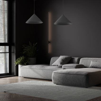 Lámpara colgante con cable CAPITAL 1xGX53/15W/230V Ø 46 cm negra