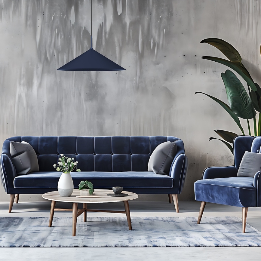 Lámpara colgante con cable CAPITAL 1xGX53/15W/230V Ø 60 cm, azul