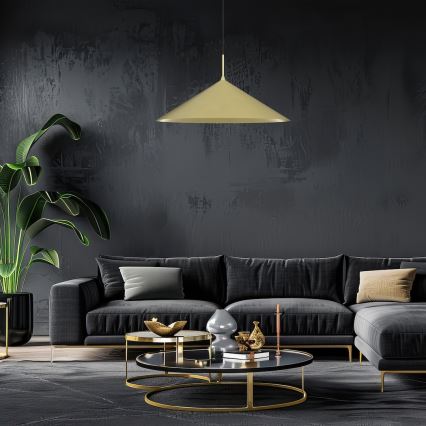 Lámpara colgante con cable CAPITAL 1xGX53/15W/230V Ø 60 cm dorada