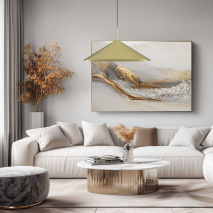 Lámpara colgante con cable CAPITAL 1xGX53/15W/230V Ø 60 cm dorada