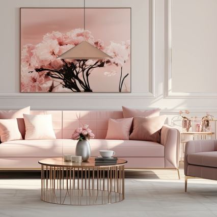 Lámpara colgante con cable CAPITAL 1xGX53/15W/230V Ø 60 cm oro rosa