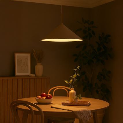 Lámpara colgante con cable CAPITAL 1xGX53/15W/230V Ø 60 cm taupe