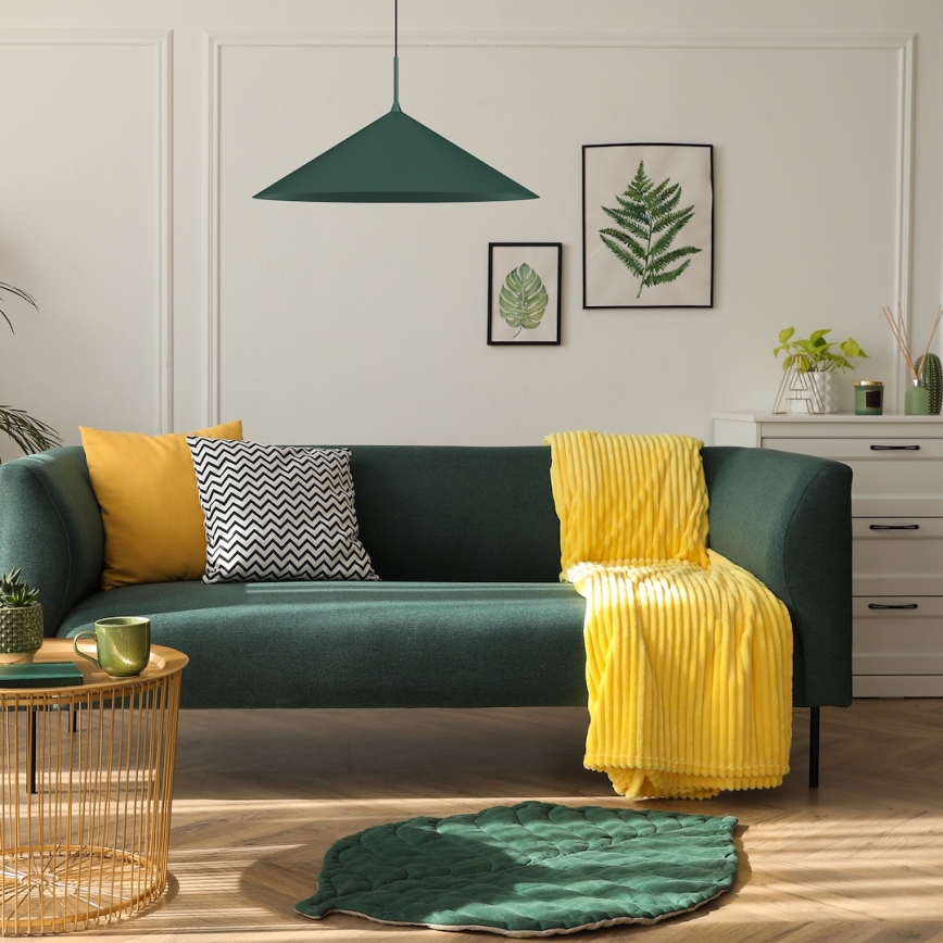 Lámpara colgante con cable CAPITAL 1xGX53/15W/230V Ø 60 cm verde