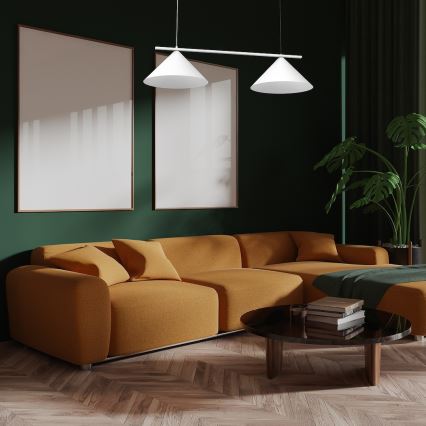 Lámpara colgante con cable CAPITAL 2xGX53/15W/230V blanca