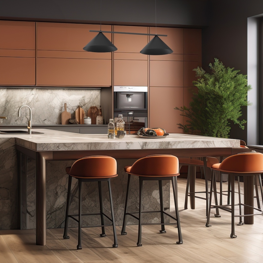 Lámpara colgante con cable CAPITAL 2xGX53/15W/230V negra