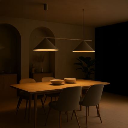 Lámpara colgante con cable CAPITAL 2xGX53/15W/230V taupe