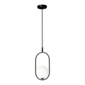 Lámpara colgante con cable CORDEL 1xG9/28W/230V negro