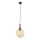Lámpara colgante con cable CRUMPLED 1xE27/40W/230V bronce/beige