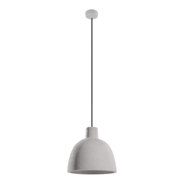 Lámpara colgante con cable DAMASO 1xE27/60W/230V hormigón