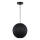 Lámpara colgante con cable DANA 1xE27/15W/230V Ø 25 cm, negra