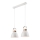 Lámpara colgante con cable DANIELLE 2xE27/60W/230V haya