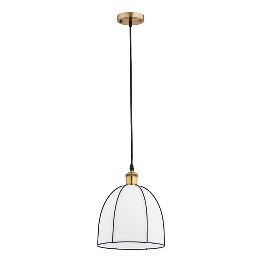 Lámpara colgante con cable DAVE 1xE27/15W/230V dorada/negra