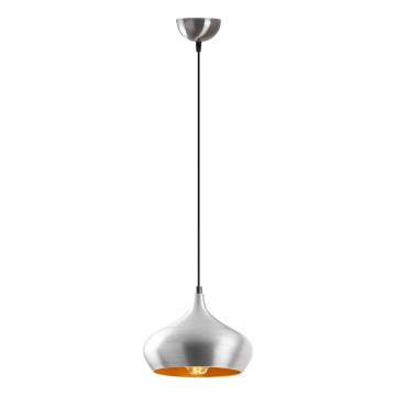 Lámpara colgante con cable DODO 1xE27/40W/230V cromo mate