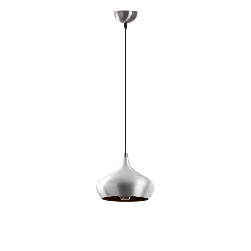 Lámpara colgante con cable DODO 1xE27/40W/230V cromo mate