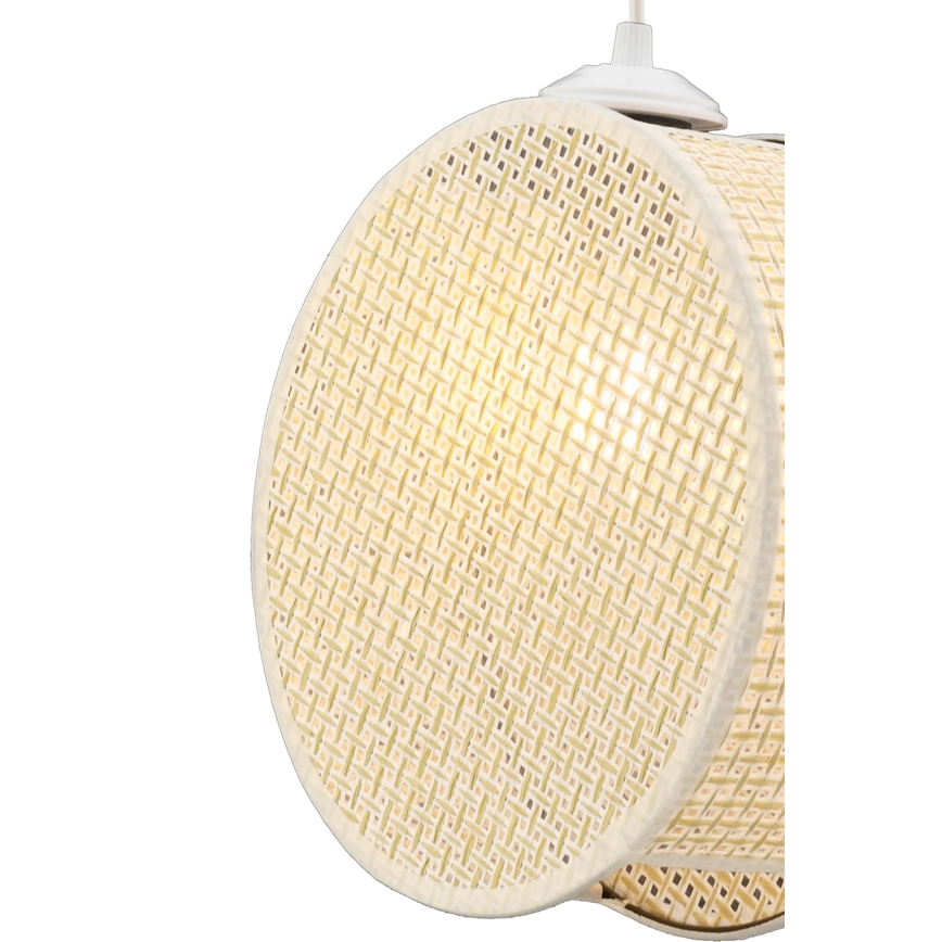 Lámpara colgante con cable DRUM 1xE27/60W/230V color crema