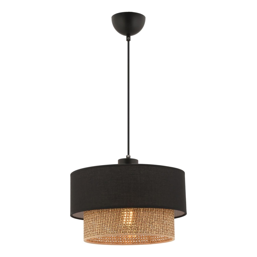 Lámpara colgante con cable ECHO 1xE27/60W/230V negro/marrón