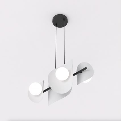 Lámpara colgante con cable ELEMENTI 4x G9/8W/230V, gris