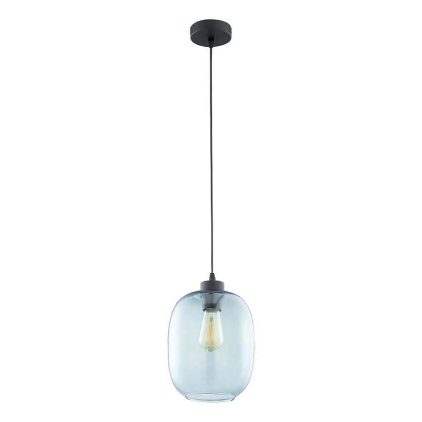 Lámpara colgante con cable ELIO 1xE27/15W/230V azul