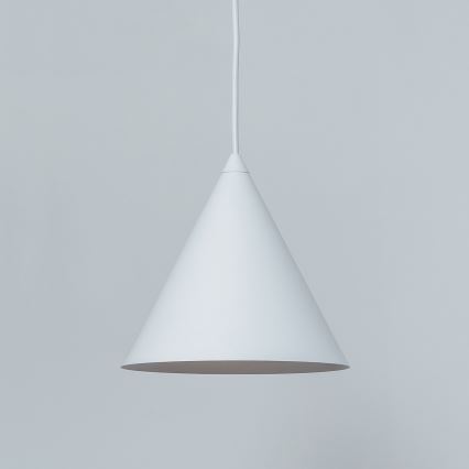 Lámpara colgante con cable ETNA 1xE27/15W/230V, diámetro 18,5 cm, blanca