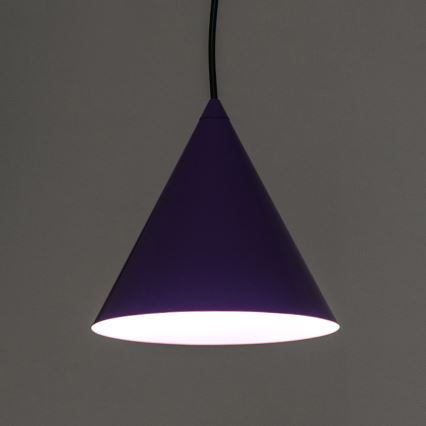 Lámpara colgante con cable ETNA 1xE27/15W/230V Ø 18,5 cm morada
