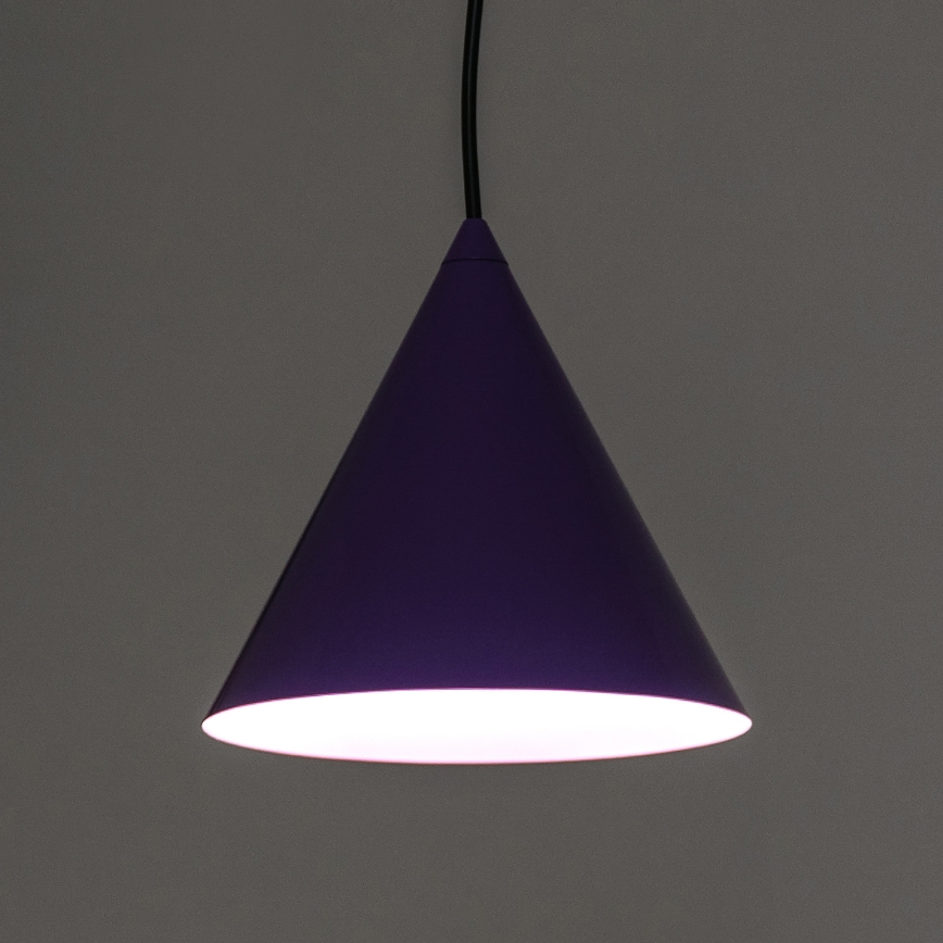 Lámpara colgante con cable ETNA 1xE27/15W/230V Ø 18,5 cm morada