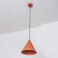 Lámpara colgante con cable ETNA 1xE27/15W/230V Ø 18,5 cm naranja
