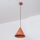 Lámpara colgante con cable ETNA 1xE27/15W/230V Ø 18,5 cm naranja