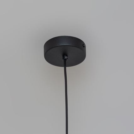 Lámpara colgante con cable ETNA 1xE27/15W/230V Ø 18,5 cm negra
