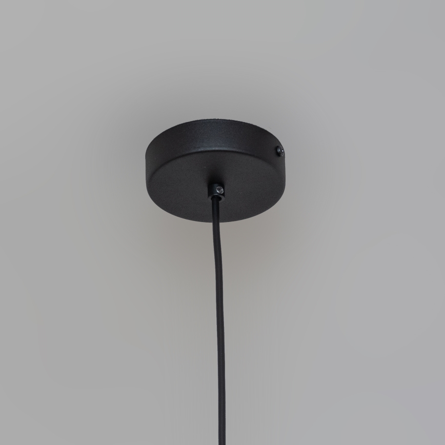 Lámpara colgante con cable ETNA 1xE27/15W/230V Ø 18,5 cm negra