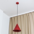 Lámpara colgante con cable ETNA II 1xE27/15W/230V, diámetro 25 cm, roja