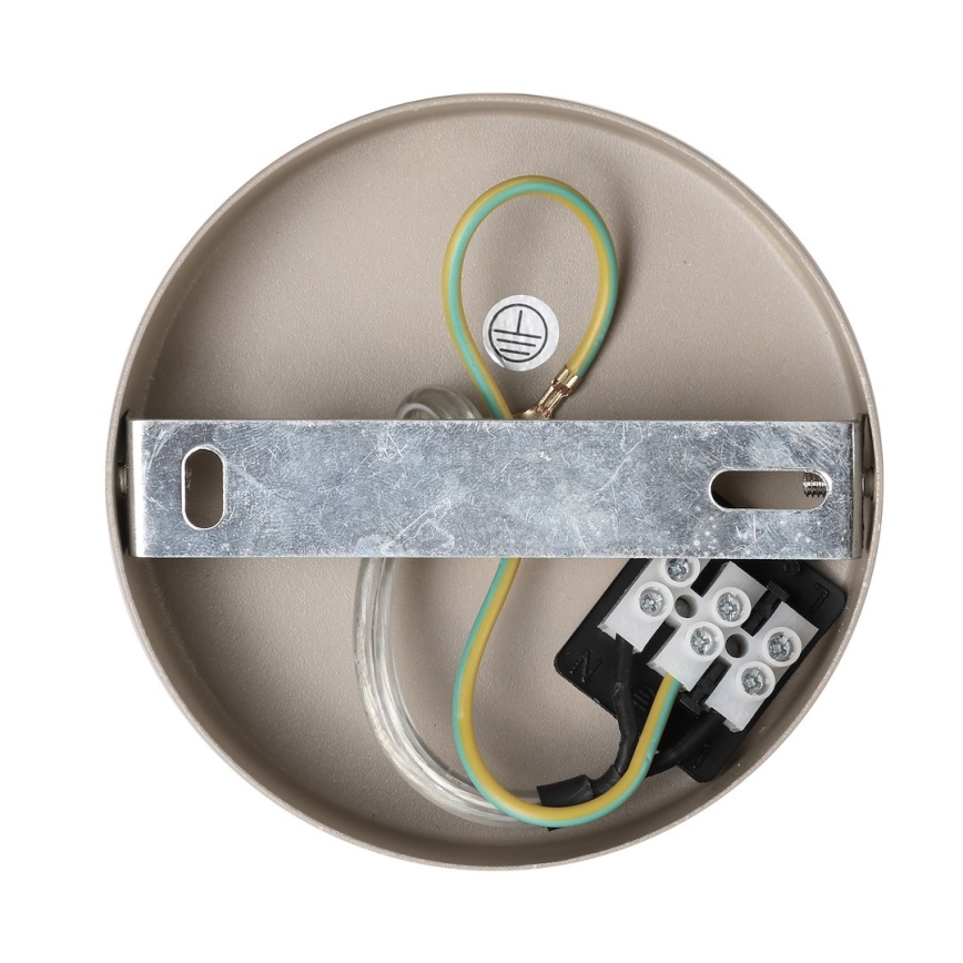 Lámpara colgante con cable FERRO 1xE27/15W/230V gris