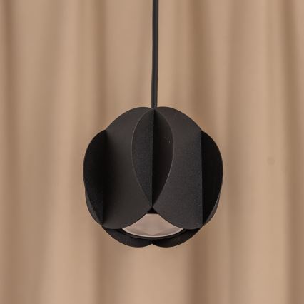 Lámpara colgante con cable GAMBIT 1xGU10/10W/230V negro