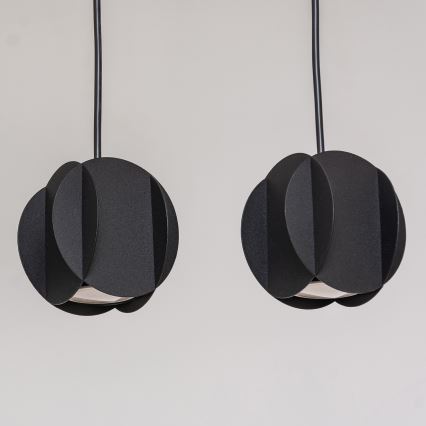 Lámpara colgante con cable GAMBIT 4xGU10/10W/230V, negra