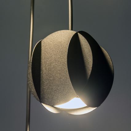 Lámpara colgante con cable GAMBIT 4xGU10/10W/230V negra