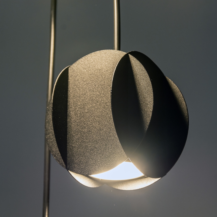 Lámpara colgante con cable GAMBIT 4xGU10/10W/230V negra