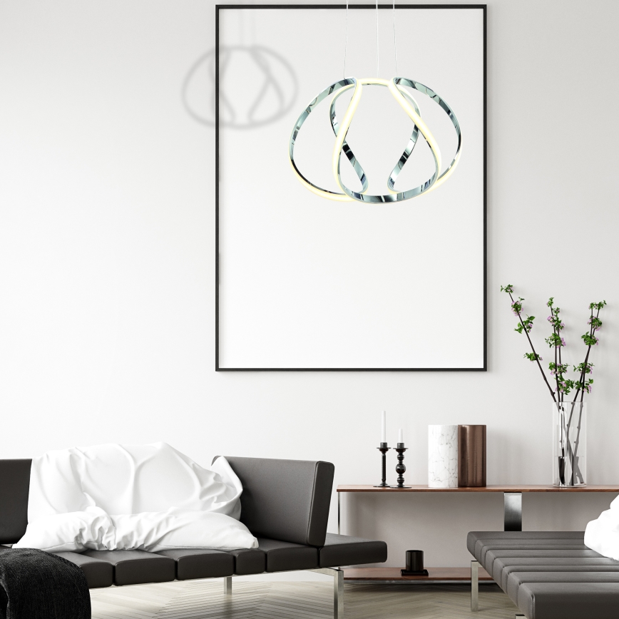 Lámpara colgante con cable GLOBE LED/50W/230V