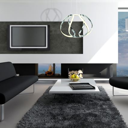 Lámpara colgante con cable GLOBE LED/50W/230V