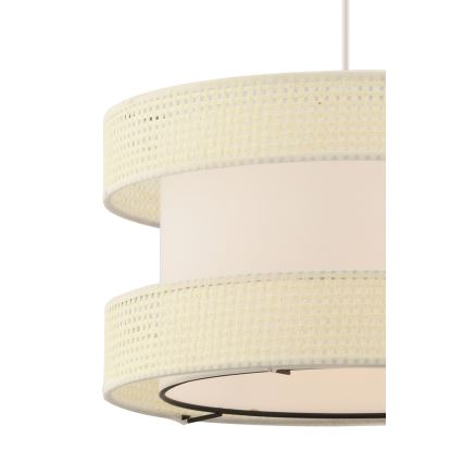 Lámpara colgante con cable HALO 1xE27/60W/230V de color crema