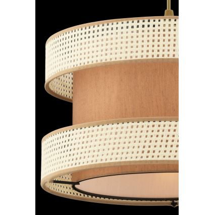 Lámpara colgante con cable HALO 1xE27/60W/230V marrón/crema