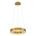 Lámpara colgante con cable JESI LED/35W/230V 3000K Ø 40 cm, acabado bronce