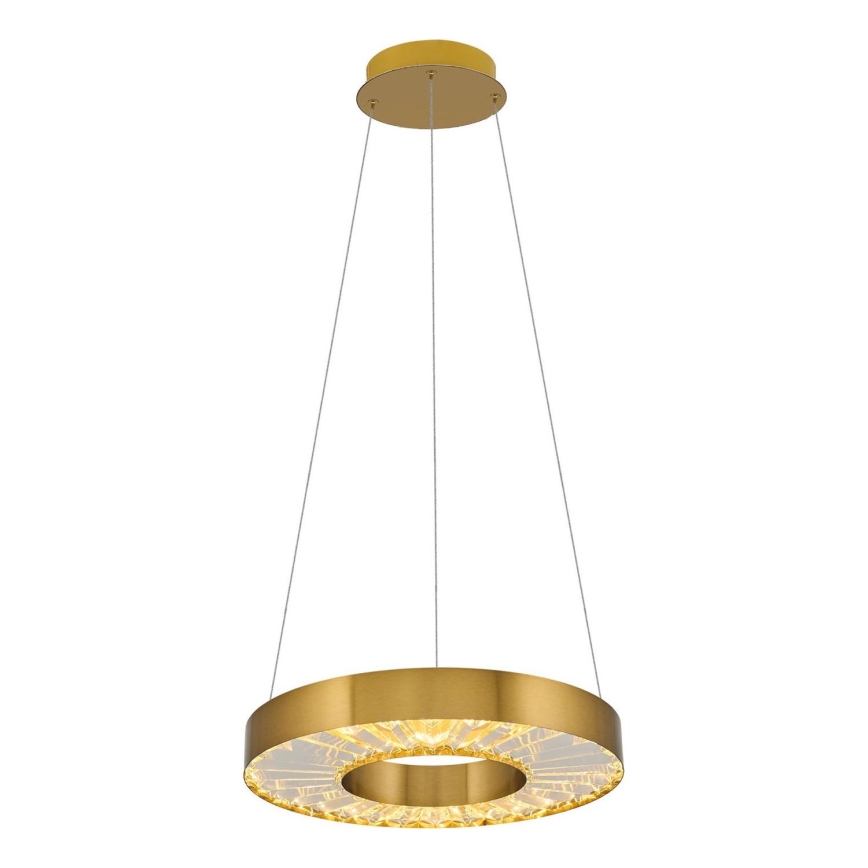Lámpara colgante con cable JESI LED/35W/230V 3000K Ø 40 cm, acabado bronce