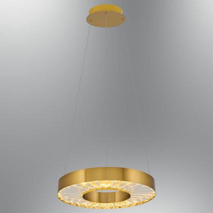 Lámpara colgante con cable JESI LED/35W/230V 3000K Ø 40 cm, acabado bronce