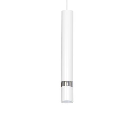 Lámpara colgante con cable JOKER 1xGU10/25W/230V blanca/cromado brillante