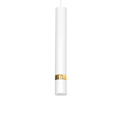 Lámpara colgante con cable JOKER 1xGU10/25W/230V blanca/dorada