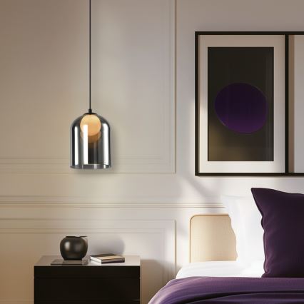 Lámpara colgante con cable KLEA 1xG9/15W/230V negro ahumado