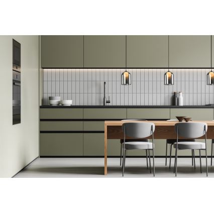 Lámpara colgante con cable KLEA 1xG9/15W/230V negro ahumado