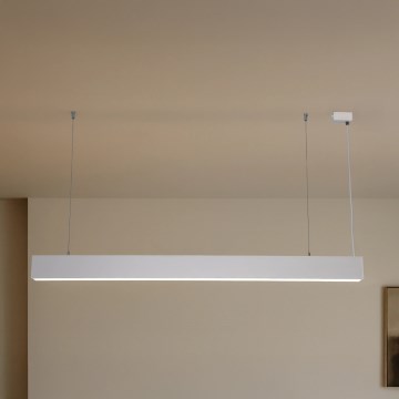 Lámpara colgante con cable LED/55W/230V 3000/4000/6500K 120 cm blanca