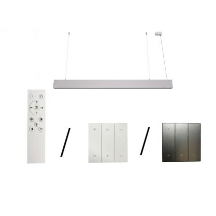 Lámpara colgante con cable LED/55W/230V 3000/4000/6500K 120 cm blanca